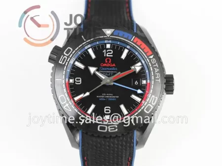 Omega Planet Ocean 600M GMT  VSF 1:1 Best Edition Ceramic 45.5mm Rubber Strap Super Clone A8906