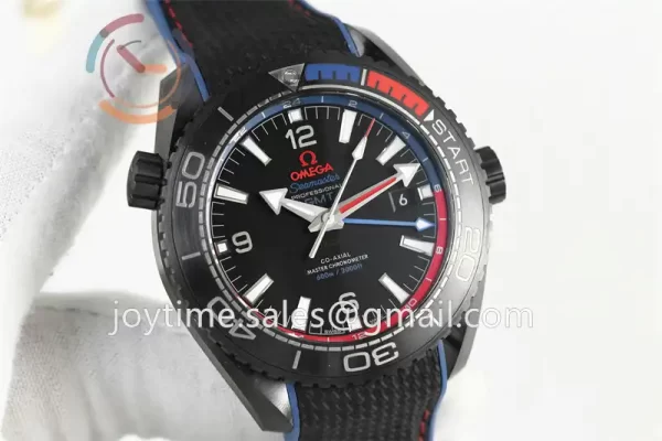 Omega Planet Ocean 600M GMT  VSF 1:1 Best Edition Ceramic 45.5mm Rubber Strap Super Clone A8906