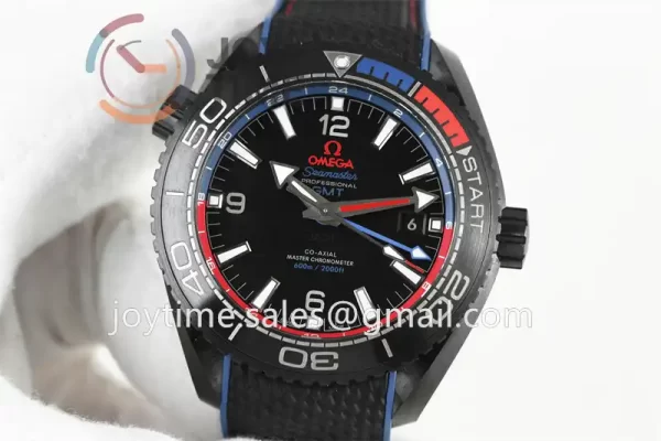 Omega Planet Ocean 600M GMT  VSF 1:1 Best Edition Ceramic 45.5mm Rubber Strap Super Clone A8906