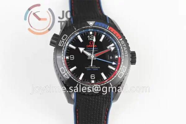 Omega Planet Ocean 600M GMT  VSF 1:1 Best Edition Ceramic 45.5mm Rubber Strap Super Clone A8906