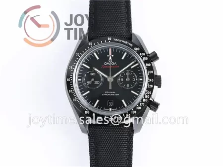 Omega Speedmaster "Dark Side of The Moon" OMF 1:1 Best Edition Ceramic 44mm Nylon Strap A9300