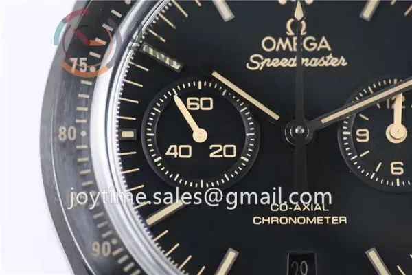 Omega Speedmaster "Dark Side of The Moon" OMF 1:1 Best Edition Ceramic 44mm Leather Strap A9300