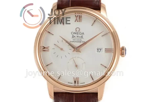 Omega De Ville Real PR ZF 1:1 Best Edition RG 39.5mm Leather Strap Miyota9015