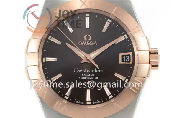 Omega Constellation VSF 1:1 Best Edition SS 38mm RG Bezel SS/RG Bracelet A8500