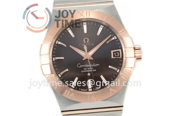 Omega Constellation VSF 1:1 Best Edition SS 38mm RG Bezel SS/RG Bracelet A8500