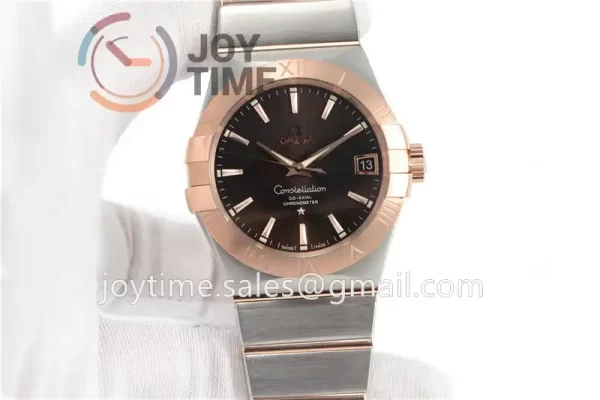 Omega Constellation VSF 1:1 Best Edition SS 38mm RG Bezel SS/RG Bracelet A8500