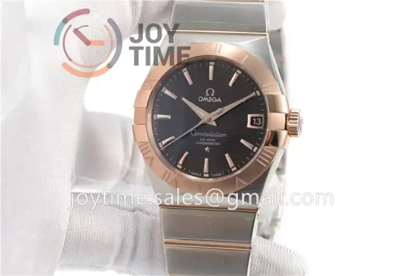 Omega Constellation VSF 1:1 Best Edition SS 38mm RG Bezel SS/RG Bracelet A8500