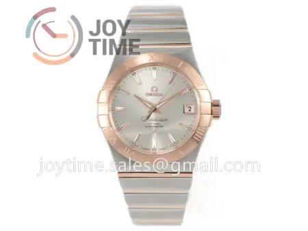 Omega Constellation VSF 1:1 Best Edition SS 38mm RG Bezel SS/RG Bracelet A8500