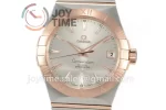 Omega Constellation VSF 1:1 Best Edition SS 38mm RG Bezel SS/RG Bracelet A8500