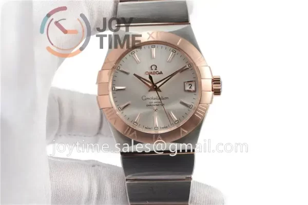 Omega Constellation VSF 1:1 Best Edition SS 38mm RG Bezel SS/RG Bracelet A8500