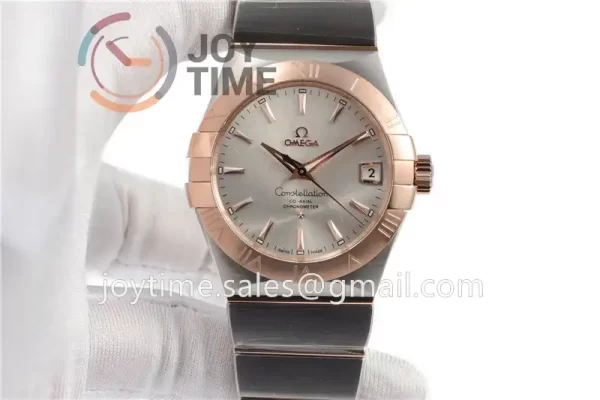 Omega Constellation VSF 1:1 Best Edition SS 38mm RG Bezel SS/RG Bracelet A8500