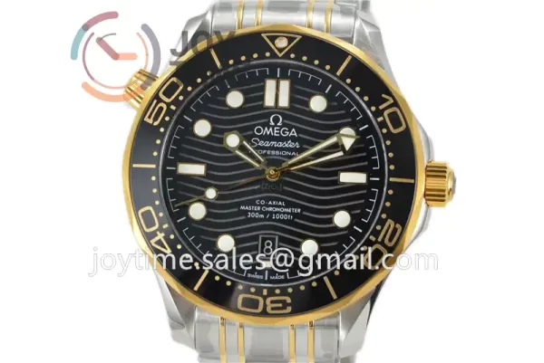 Omega Seamaster Diver 300M VSF 1:1 Best Edition SS 42mm YG Bezel SS/YG Bracelet Super Clone A8800