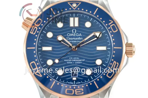 Omega Seamaster Diver 300M VSF 1:1 Best Edition SS 42mm RG Bezel SS/RG Bracelet Super Clone A8800