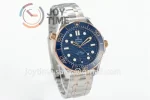 Omega Seamaster Diver 300M VSF 1:1 Best Edition SS 42mm RG Bezel SS/RG Bracelet Super Clone A8800