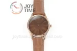 Omega De Ville Tresor Ladies 1:1 Best Edition SS 36mm Leather Strap Quartz (7Colors)