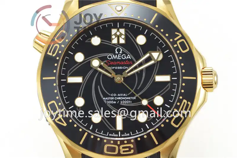 Omega Seamaster Diver 300M "007Limited Edition" VSF 1:1 Best Edition YG 42mm Rubber Strap Super Clone A8800