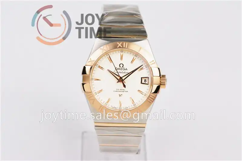 Omega Constellation VSF 1:1 Best Edition SS 38mm RG Bezel SS/RG Bracelet A8500