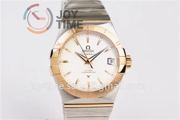 Omega Constellation VSF 1:1 Best Edition SS 38mm RG Bezel SS/RG Bracelet A8500