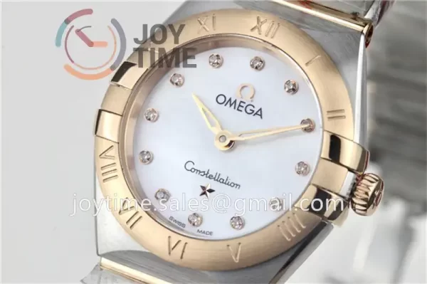 Omega Constellation GF 1:1 Best Edition SS 25mm RG Bezel SS/RG Bracelet Quartz