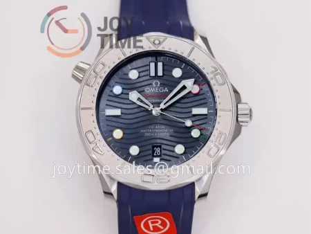 Omega Seamaster Diver 300M Beijing Winter Olympics Special Edition ORF 1:1 Best Edition SS 42mm Rubber Strap Super Clone A8800