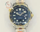 Omega Seamaster Diver 300M ORF 1:1 Best Edition SS 42mm YG Bezel SS/YG Bracelet Super Clone A8800