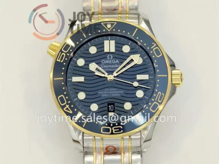 Omega Seamaster Diver 300M ORF 1:1 Best Edition SS 42mm YG Bezel SS/YG Bracelet Super Clone A8800