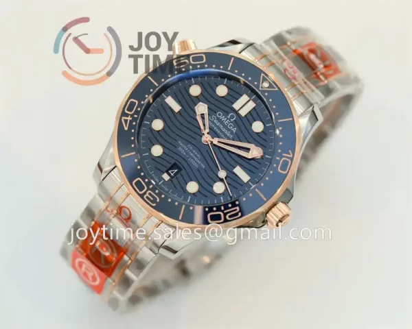 Omega Seamaster Diver 300M ORF 1:1 Best Edition SS 42mm RG Bezel SS/RG Bracelet Super Clone A8800