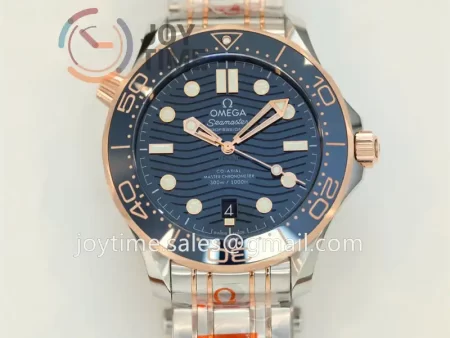 Omega Seamaster Diver 300M ORF 1:1 Best Edition SS 42mm RG Bezel SS/RG Bracelet Super Clone A8800