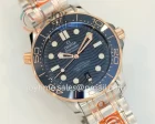 Omega Seamaster Diver 300M ORF 1:1 Best Edition SS 42mm RG Bezel SS/RG Bracelet Super Clone A8800