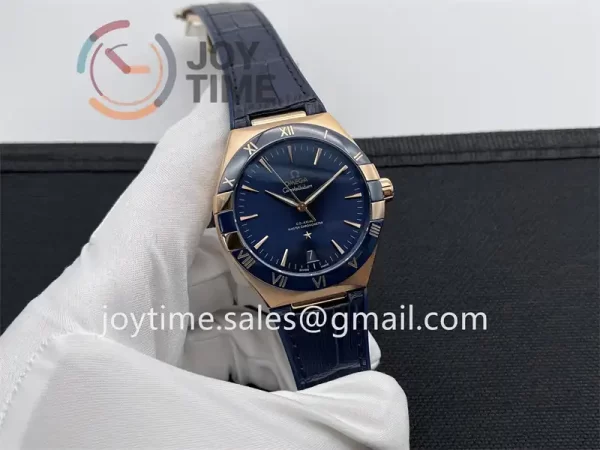 Omega Constellation VSF 1:1 Best Edition RG 41mm Leather Strap A8900