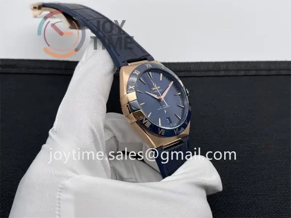 Omega Constellation VSF 1:1 Best Edition RG 41mm Leather Strap A8900