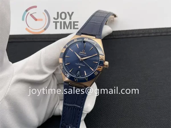 Omega Constellation VSF 1:1 Best Edition RG 41mm Leather Strap A8900