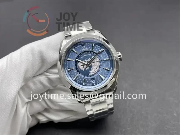 Omega Aqua Terra Worldtimer VSF 1:1 Best Edition SS 43mm SS Bracelet Super Clone A8938