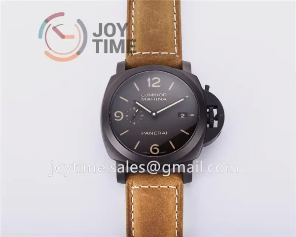 Panerai Pam00386 VSF 1:1 Best Edition PVD 44mm Leather Strap P9000