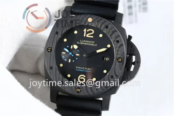 Panerai Pam00616 VSF 1:1 Best Edition Carbon 47mm Rubber Strap P9000