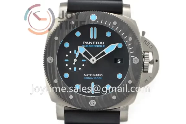 Panerai Pam00799 VSF 1:1 Best Edition Titanium 47mm Carbon Bezel Rubber Strap P9010