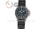 Panerai Pam00799 VSF 1:1 Best Edition Titanium 47mm Carbon Bezel Rubber Strap P9010