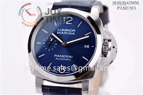 Panerai Pam01393 VSF 1:1 Best Edition SS 42mm Leather Strap P9010