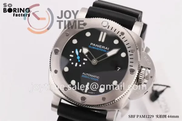 Panerai Pam01229 SBF 1:1 Best Edition SS 44mm Rubber Strap P900