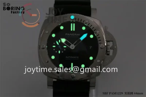 Panerai Pam01229 SBF 1:1 Best Edition SS 44mm Rubber Strap P900