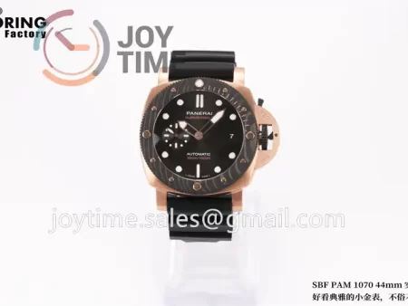 Panerai Pam01070 SBF 1:1 Best Edition RG 44mm Carbotech Bezel Rubber Strap P900