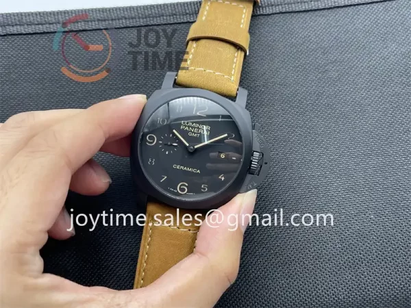 Panerai Pam00441 Real PR SBF 1:1 Best Edition Ceramic 44mm Leather Strap P9001