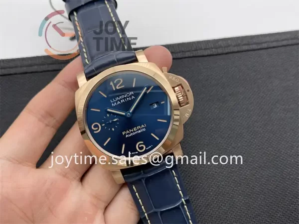 Panerai Pam01114 SBF 1:1 Best Edition RG 44mm Leather Strap P9010