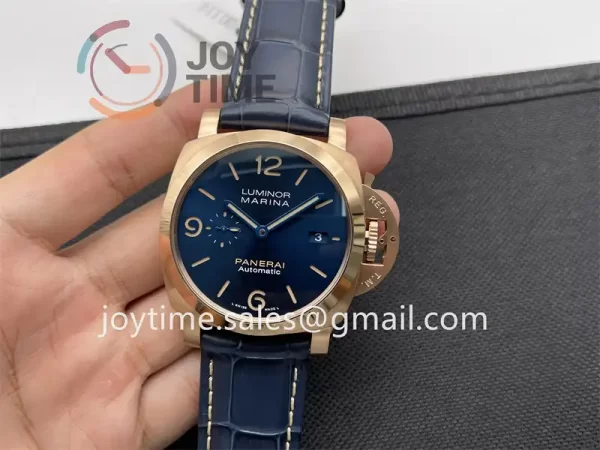 Panerai Pam01114 SBF 1:1 Best Edition RG 44mm Leather Strap P9010