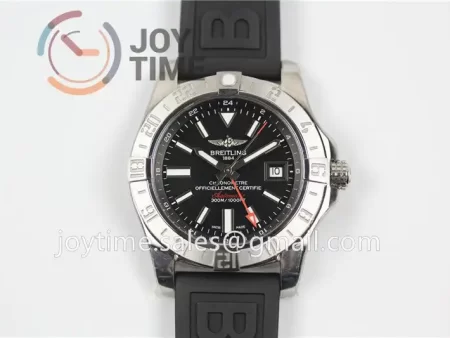 Breitling Avenger GMT GF 1:1 Best Edition SS 43mm Rubber Strap A2836