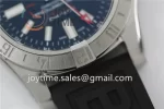 Breitling Avenger GMT GF 1:1 Best Edition SS 43mm Rubber Strap A2836