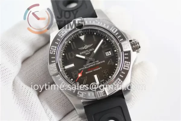 Breitling Avenger II Seawolf GF 1:1 Best Edition SS 45mm Rubber Strap A2836