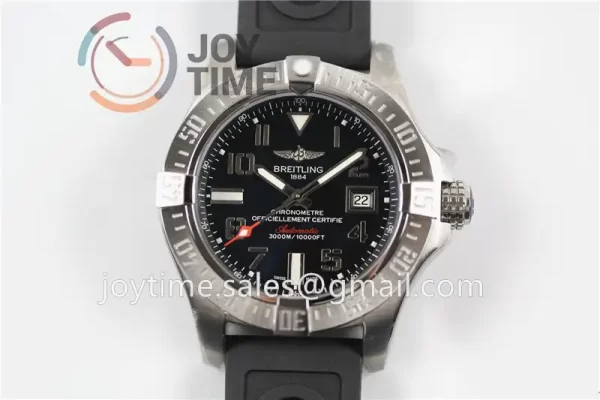 Breitling Avenger II Seawolf GF 1:1 Best Edition SS 45mm Rubber Strap A2836