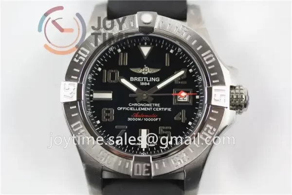 Breitling Avenger II Seawolf GF 1:1 Best Edition SS 45mm Rubber Strap A2836