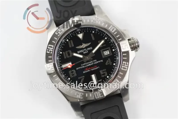 Breitling Avenger II Seawolf GF 1:1 Best Edition SS 45mm Rubber Strap A2836